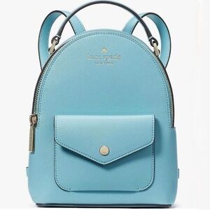 Kate Spade Mini Backpack in Smoky Blue NWT